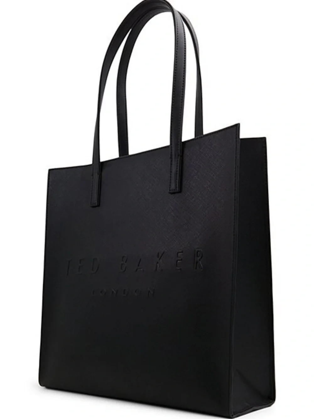 Ted Baker Black Leather Logo Shopper Bag